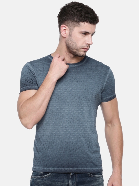 

Pepe Jeans Men Navy Dyed Round Neck T-shirt, Navy blue