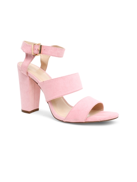 

FOREVER 21 Women Pink Solid Sandals