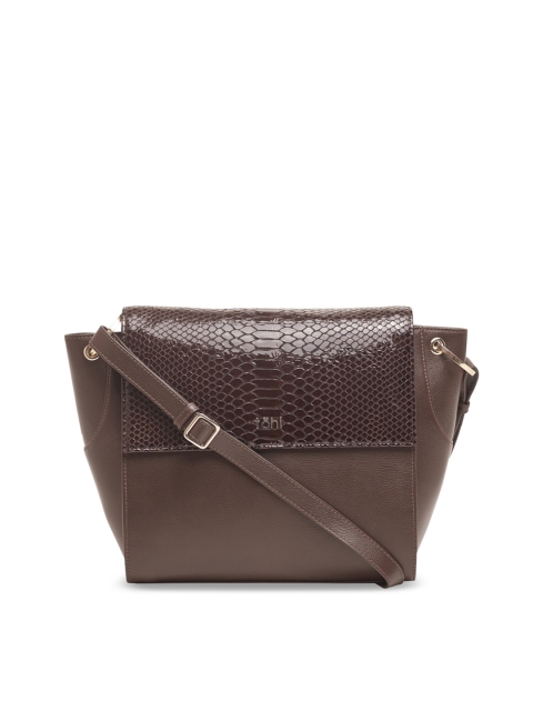 

tohl Brown & Coffee Brown Textured Sling Bag