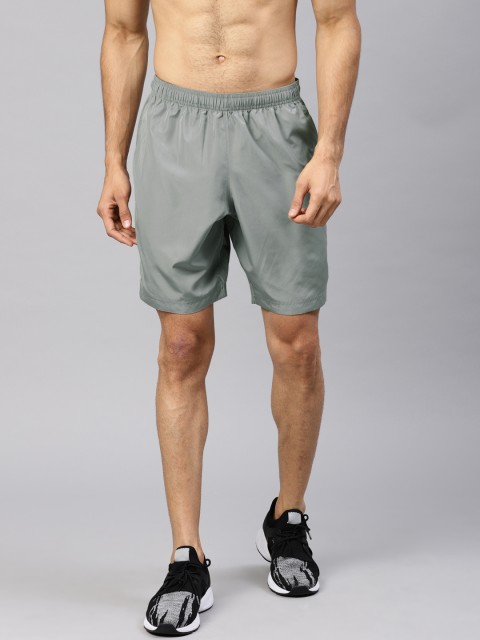 

HRX by Hrithik Roshan Men Grey Solid Sports Shorts