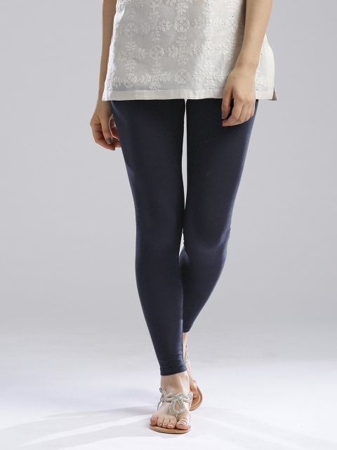 

W Navy Leggings, Navy blue