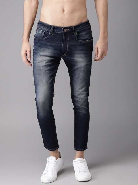 

Moda Rapido Men Blue Skinny Fit Mid-Rise Clean Look Stretchable Cropped Jeans