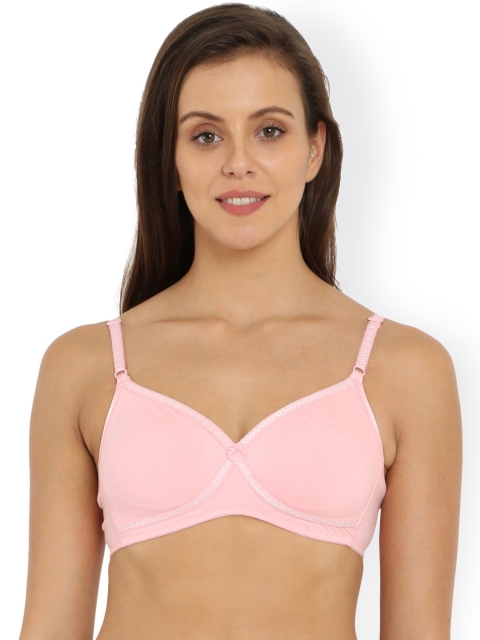 

Jockey Pink Solid Non-Wired Non Padded Everyday Bra