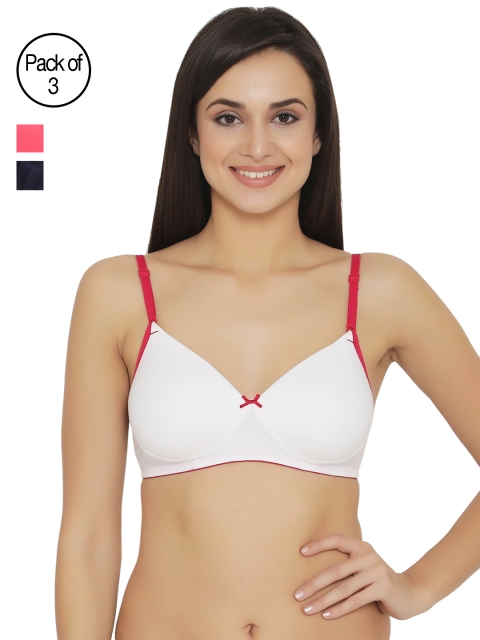 

Clovia Pack Of 3 Bra, White