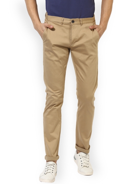 

Red Tape Men Beige Comfort Slim Fit Solid Chinos