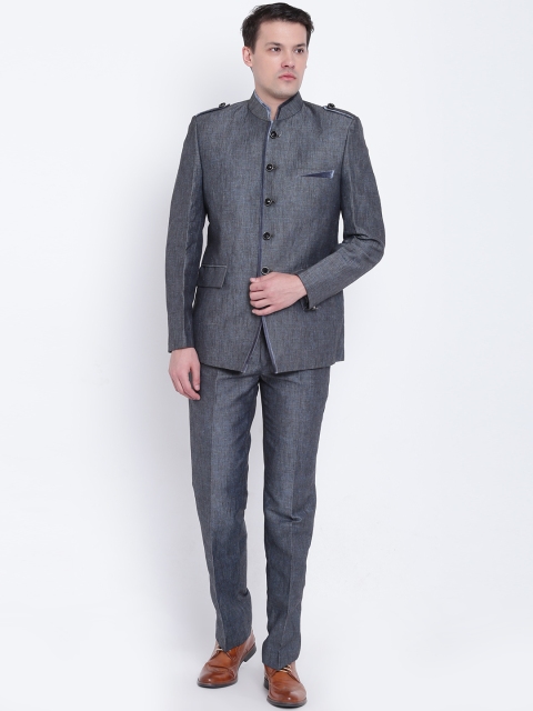 

Manish Creations Grey Bandhgala Suit