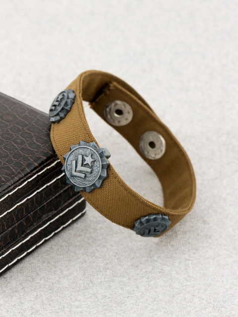 

Dare by Voylla Brown Leather Wraparound Bracelet