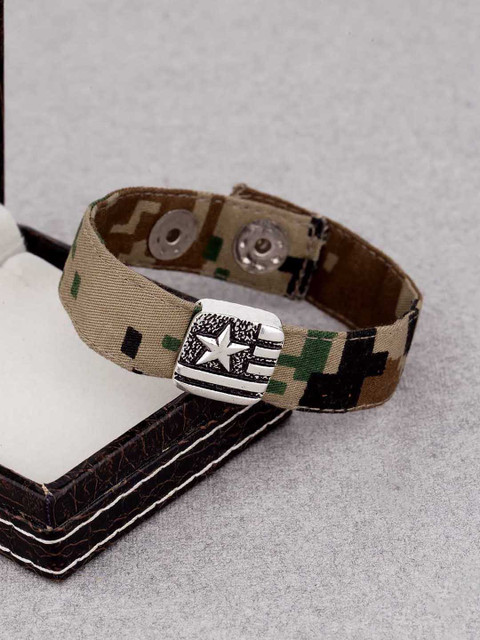 

Dare by Voylla Brown Metal Wraparound Bracelet