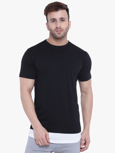 

GRITSTONES Men Black Printed Round Neck T-shirt