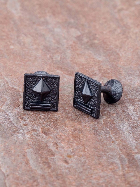 

Dare by Voylla Black Geometric Cufflinks