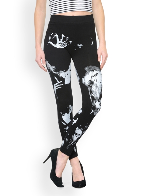 

Camey Women Black & White Leggings