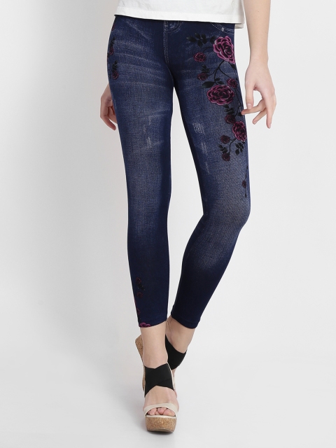 

Camey Women Blue Floral Print Jeggings