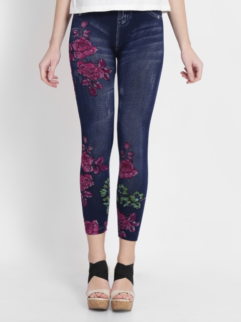 

Camey Women Blue Floral Print Jeggings