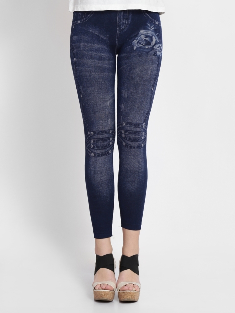 

Camey Women Blue Floral Print Jeggings