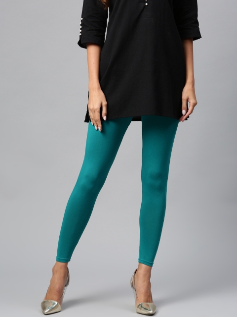

Shree Green Solid Ankle-Length Leggings