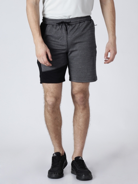 

Alcis Men Black Printed Slim Fit Sports Shorts