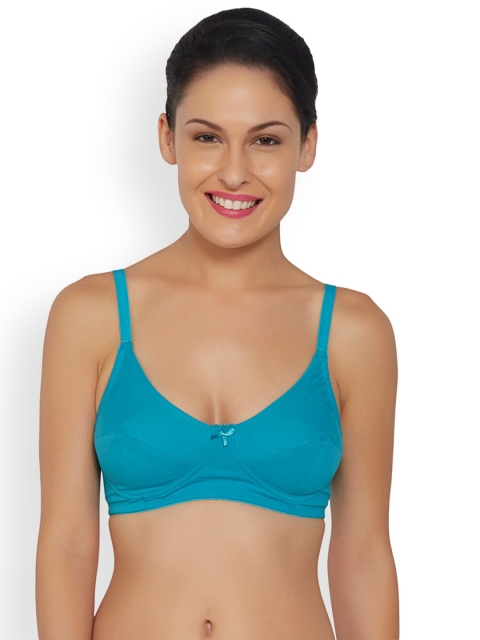 

Libertina Blue Solid Non-Wired Non Padded T-shirt Bra