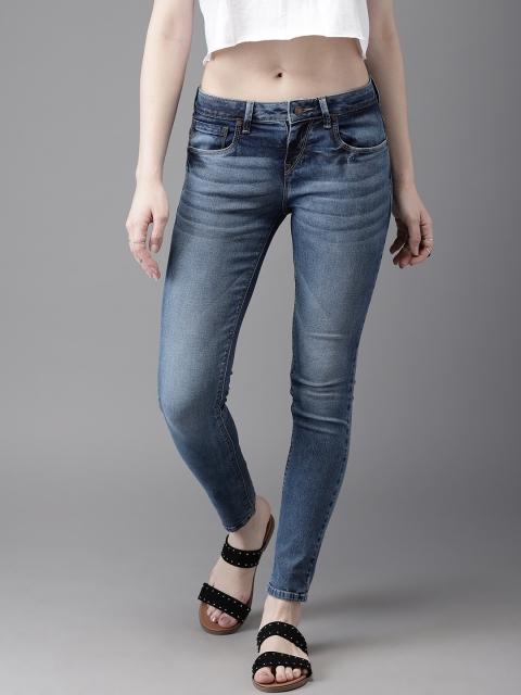 

Moda Rapido Women Blue Skinny Fit Mid-Rise Clean Look Stretchable Jeans