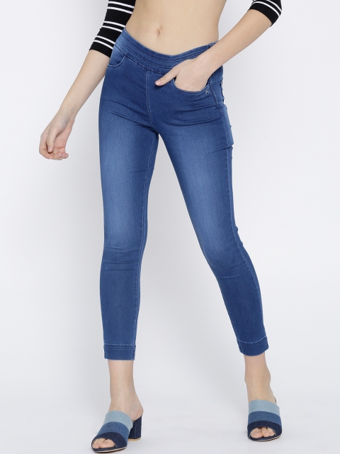 

Xpose Blue Washed Cropped Jeggings