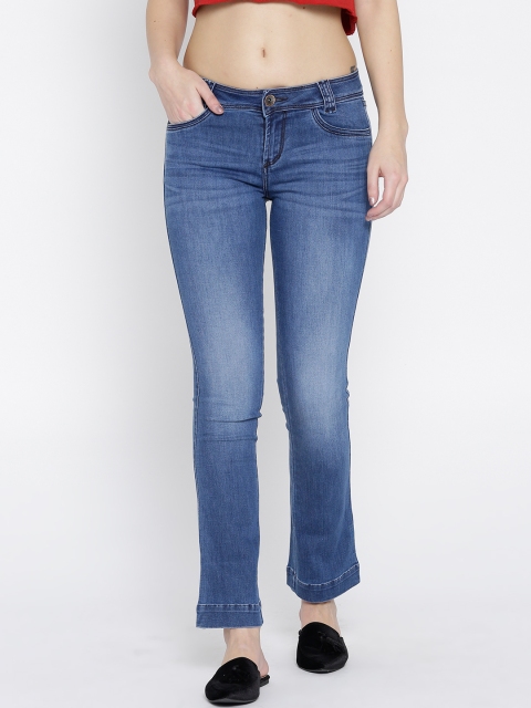 

Xpose Women Blue Bootcut Mid-Rise Clean Look Stretchable Jeans