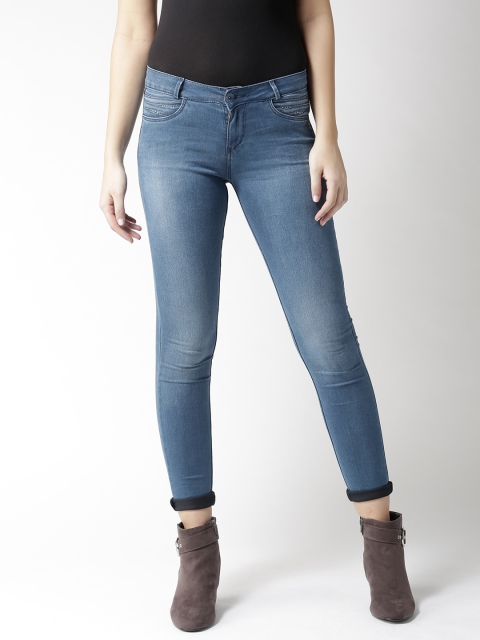 

Xpose Women Blue Slim Fit Mid-Rise Clean Look Stretchable Jeans