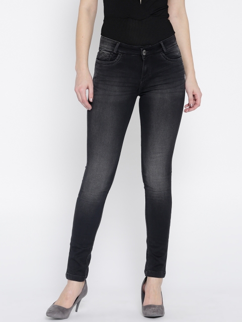 

Xpose Women Charcoal Slim Fit Mid-Rise Clean Look Stretchable Jeans