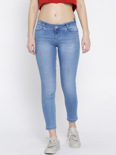 

Xpose Women Blue Slim Fit Mid-Rise Clean Look Stretchable Jeans