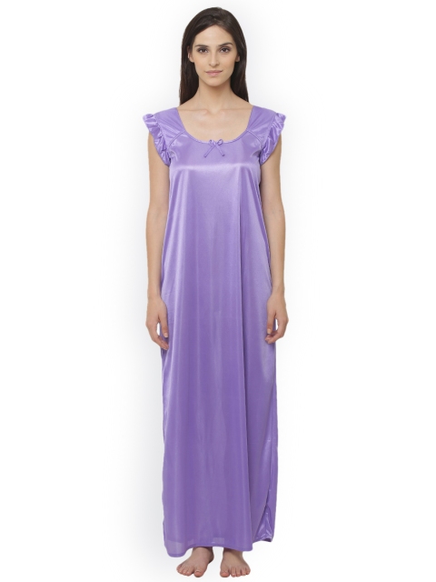

Clovia Purple Solid Nightdress