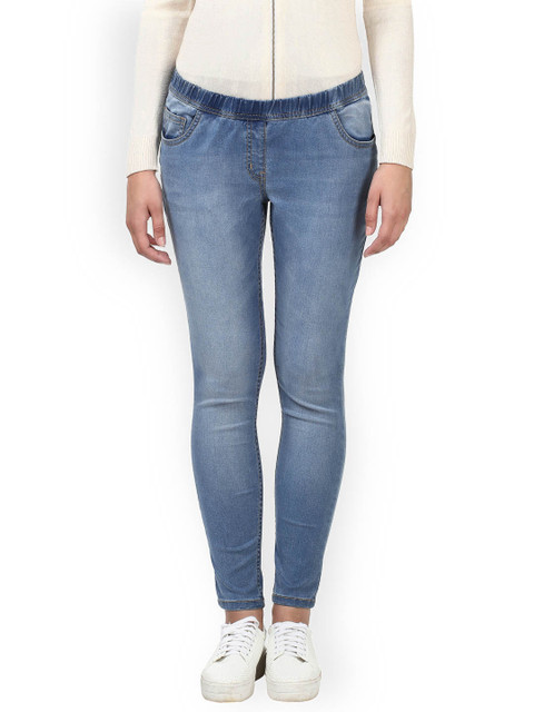 

Park Avenue Women Blue Slim Fit Mid-Rise Clean Look Stretchable Jeans