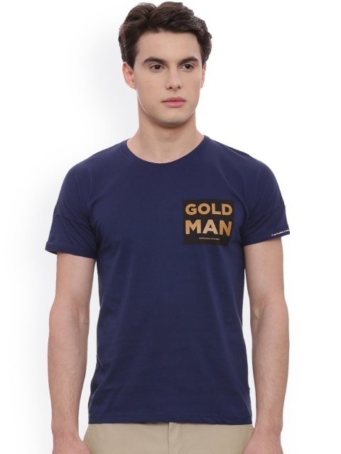 

Solly Sport Men Blue Solid Round Neck T-shirt