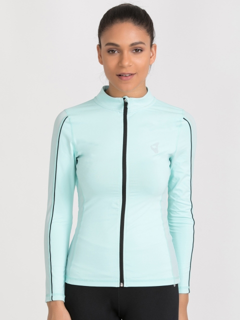 

Zelocity Women Blue Solid Sporty Jacket