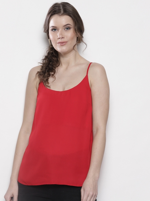 

DOROTHY PERKINS Women Red Solid Top