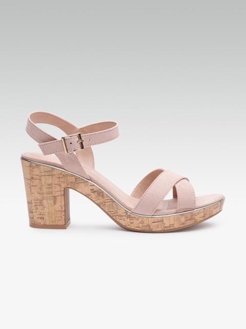 

DOROTHY PERKINS Women Dusty Pink Solid Sandals