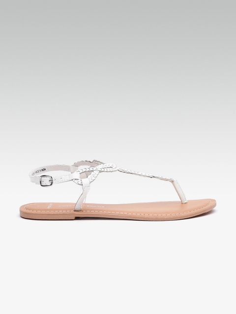 

DOROTHY PERKINS Women White T-Strap Flats