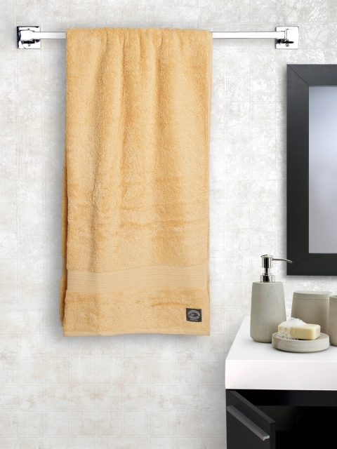 

CHRISTY Beige Cotton 600 GSM Beach Towel, Yellow