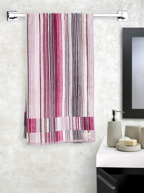 

CHRISTY Multicoloured Striped Cotton 550 GSM Bath Towel, Multi