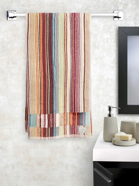 

CHRISTY Multicoloured Striped Cotton 550 GSM Bath Towel, Multi