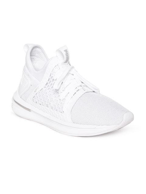 

Puma Men White Mesh IGNITE Limitless SR NETFIT Mid-Top Running Shoes