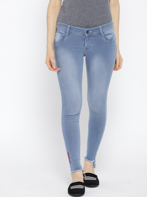 

High Star Women Blue Slim Fit Mid-Rise Clean Look Stretchable Jeans