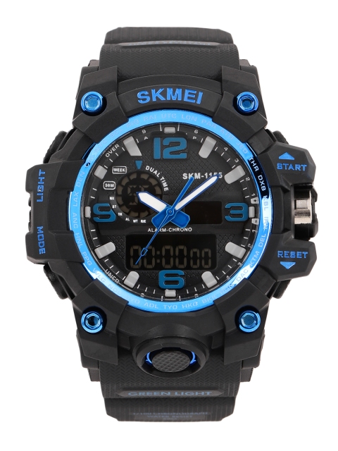 

Skmei Men Black Analogue and Digital Watch 1155-BL