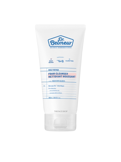

The Face Shop Dr.Belmeur Daily Repair Foam Cleanser 150 ml, White