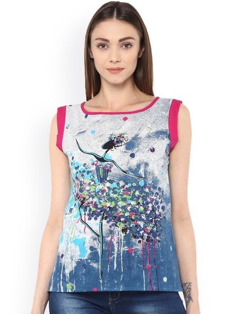 

Jaipur Kurti Women White Printed Top