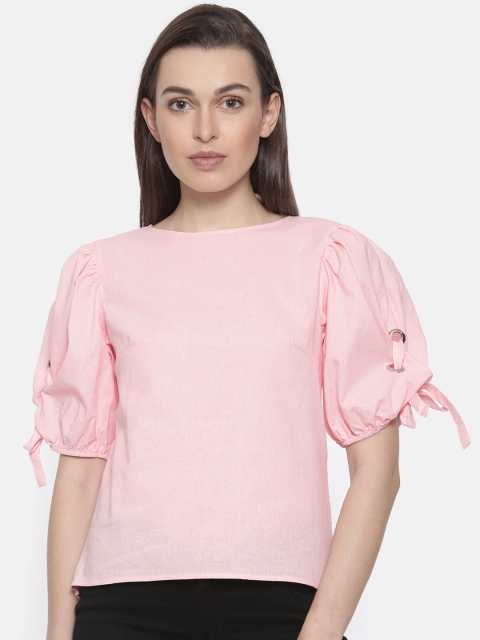 

Fame Forever by Lifestyle Women Pink Solid Top