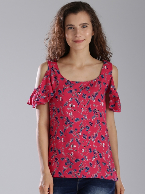 

Bossini Women Pink Printed A-Line Top
