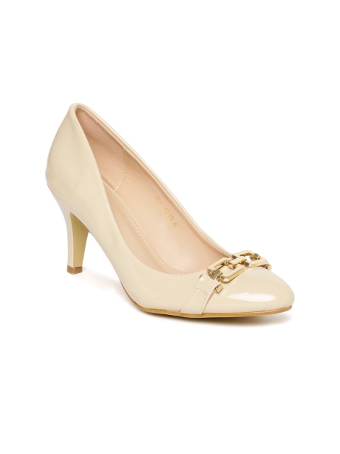 

Carlton London Women Beige Solid Formal Pumps