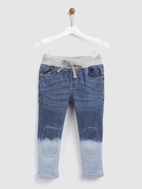 

YK Boys Blue Regular Fit Mid-Rise Clean Look Stretchable Jeans