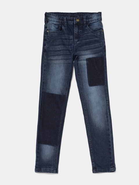 

YK Boys Blue Slim Fit Mid-Rise Clean Look Stretchable Jeans