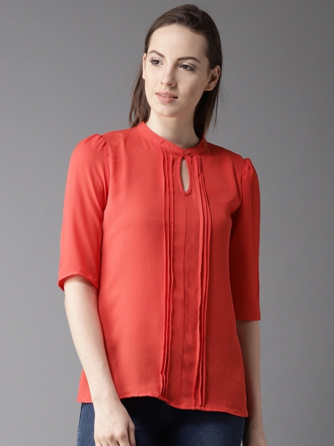 

HERE&NOW Women Red Solid Top