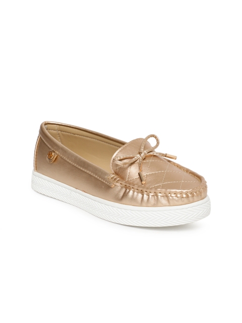 

Carlton London Women Gold-Toned Boat Shoes