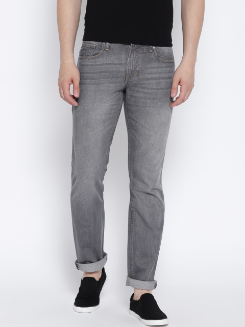 

Newport Men Grey Slim Fit Low-Rise Clean Look Jeans